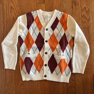 🎉Janie & Jack- Argyle Sweater(Size 5)🎉